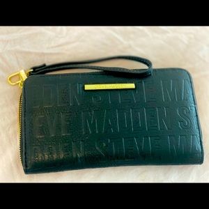 Black Monogram Steve Madden wallet/clutch